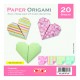 Carta per Origami 150X150mm 80 gsm Stampata doppio lato - Wiler OP15F